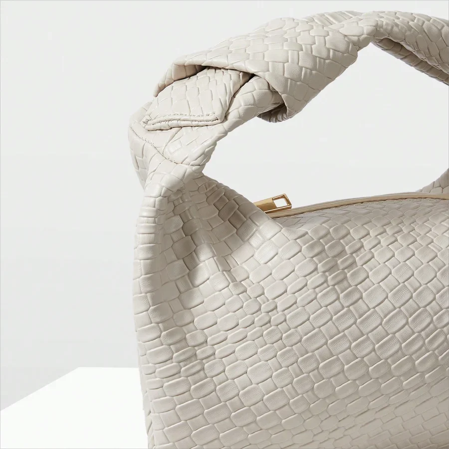 Small Woven 'ALICE' Knot handbag Premium Vegan Leather