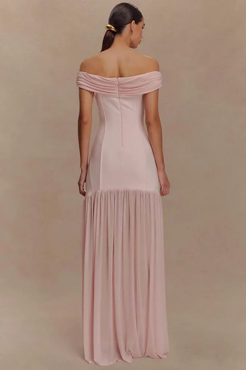 Off-Shoulder Backless Sexy Maxi Dress