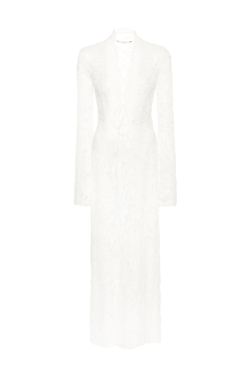 Anna Long Sleeve Sheer Lace Maxi Dress