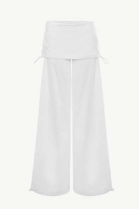 Samara Parachute Pants - White
