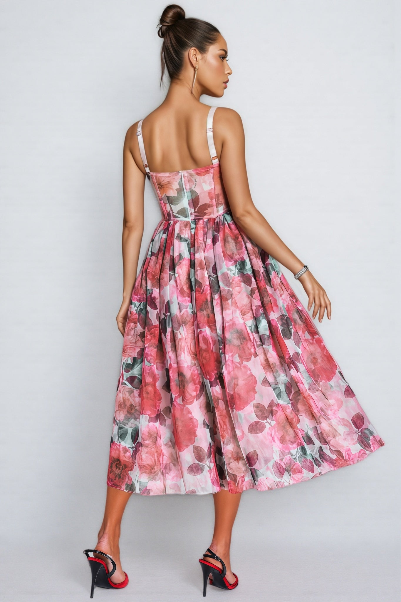 Talia Floral Midi Dress