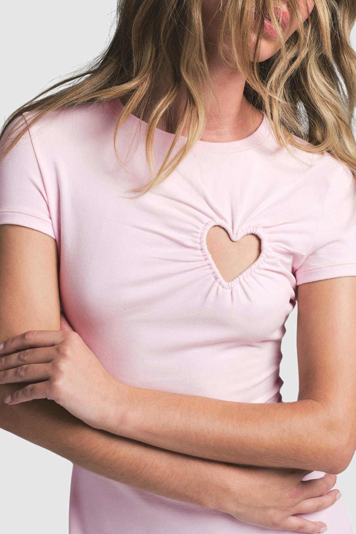 Shalita Heart Mini Dress - Pink