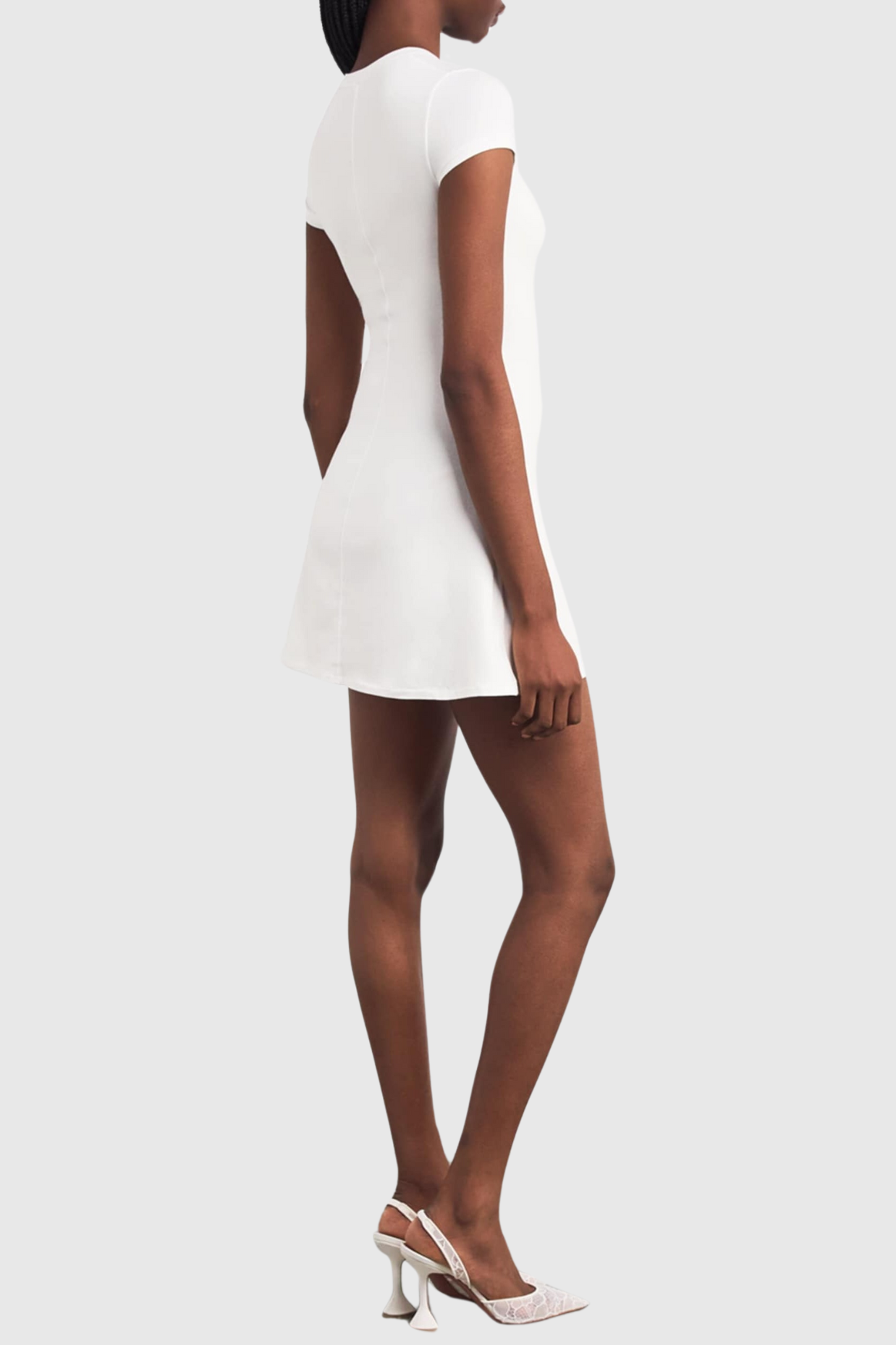 Shalita Heart Mini Dress - White