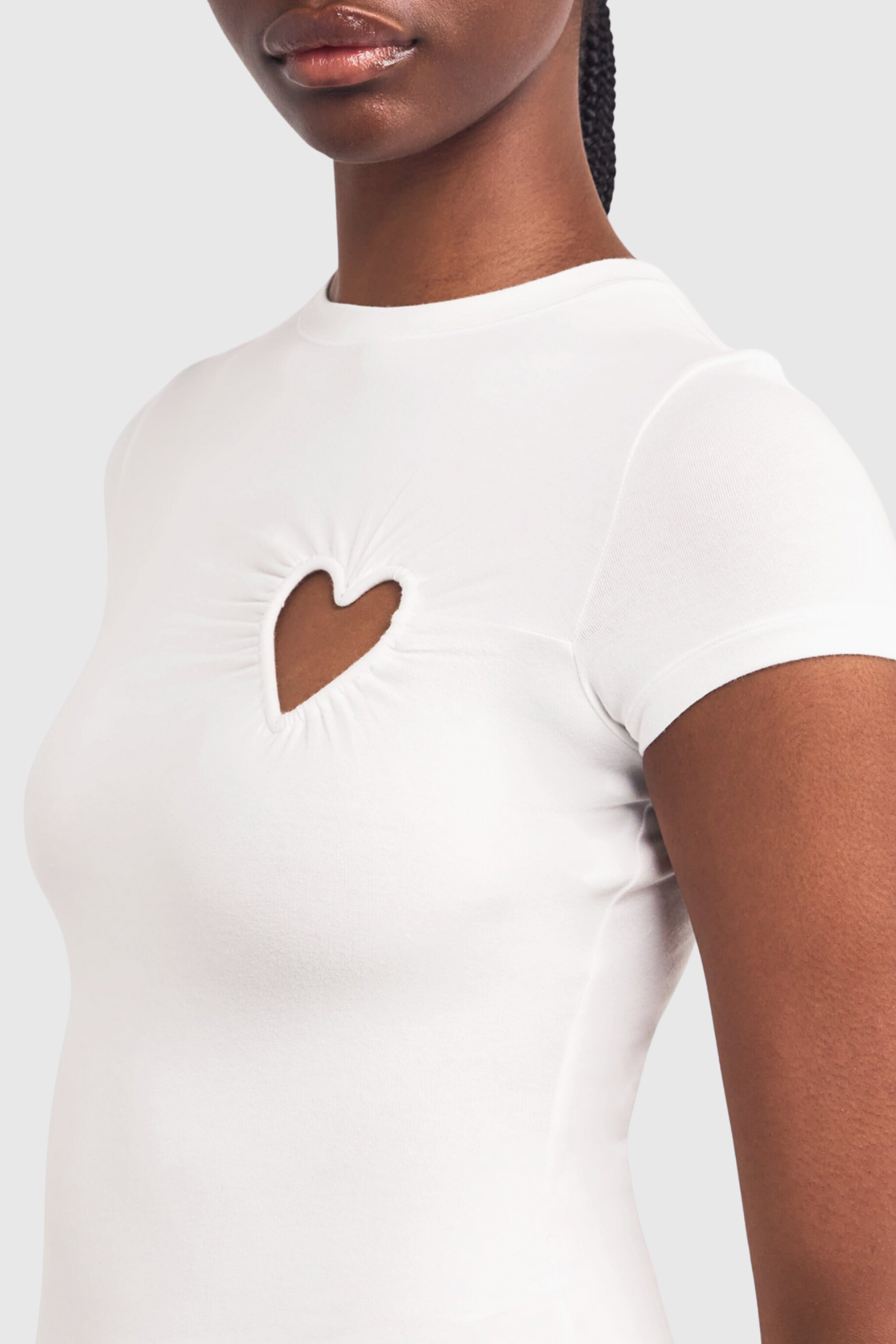 Shalita Heart Mini Dress - White