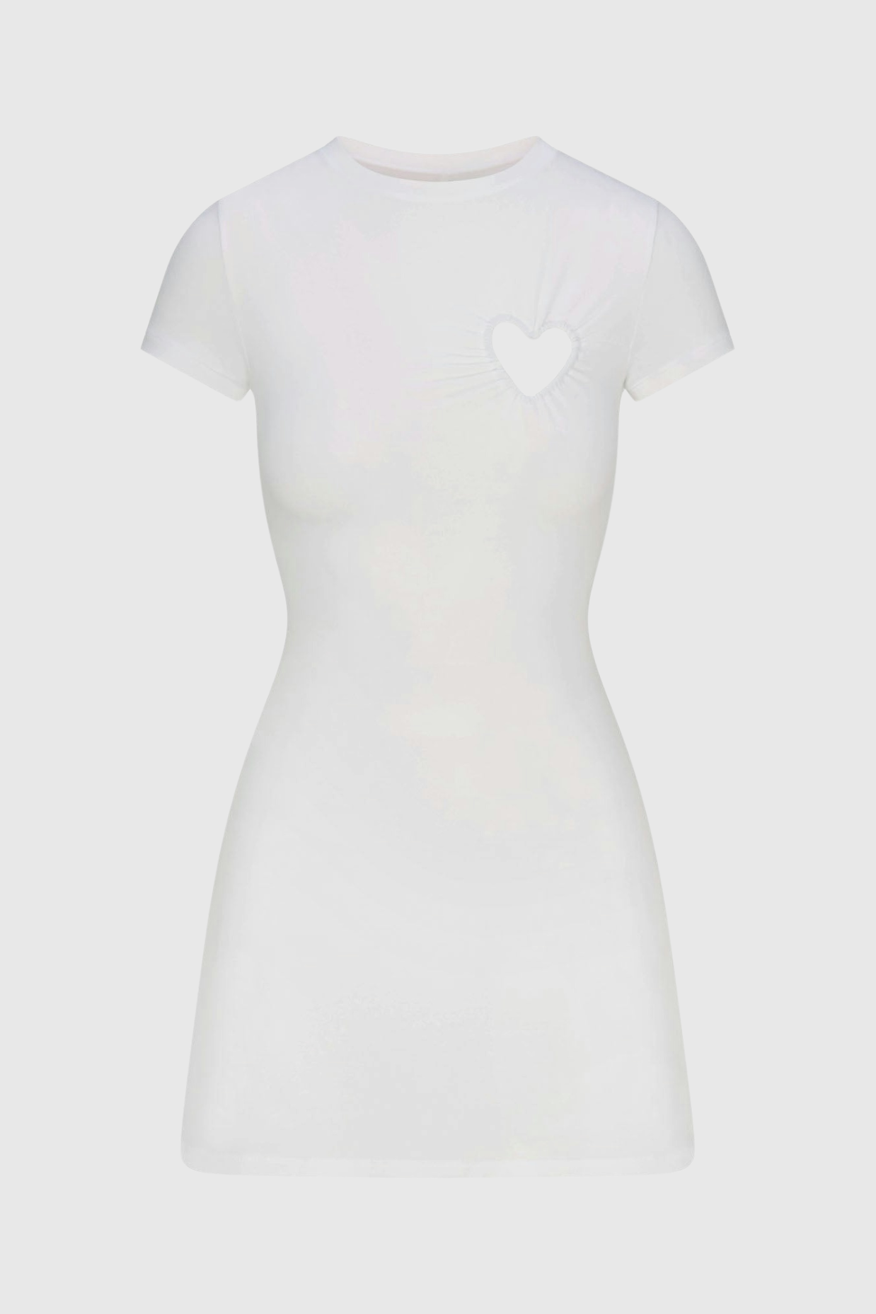 Shalita Heart Mini Dress - White