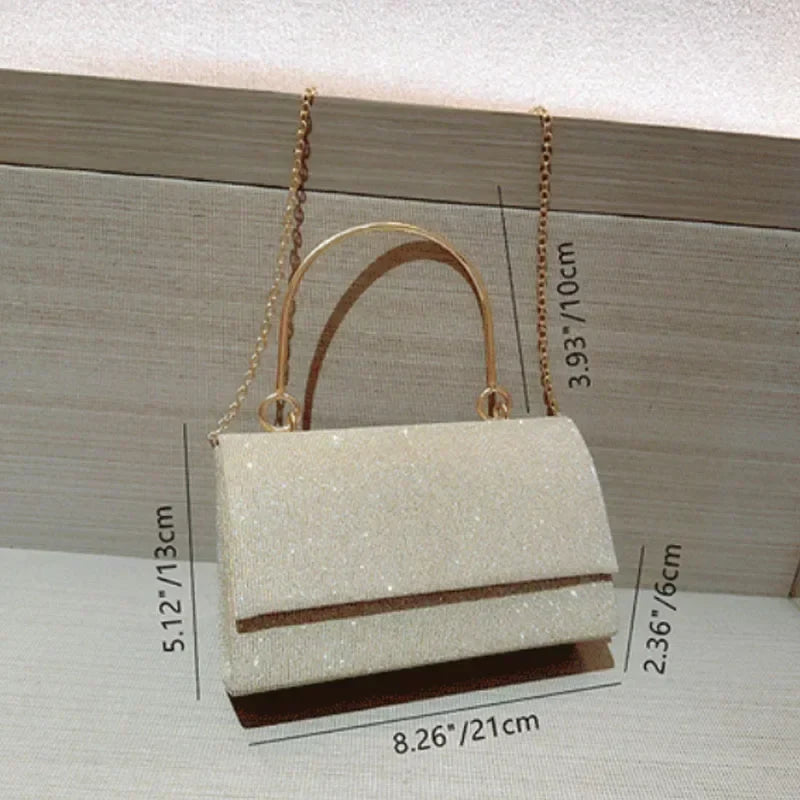 Glitter Wedding Clutch Shoulder Bag for Women