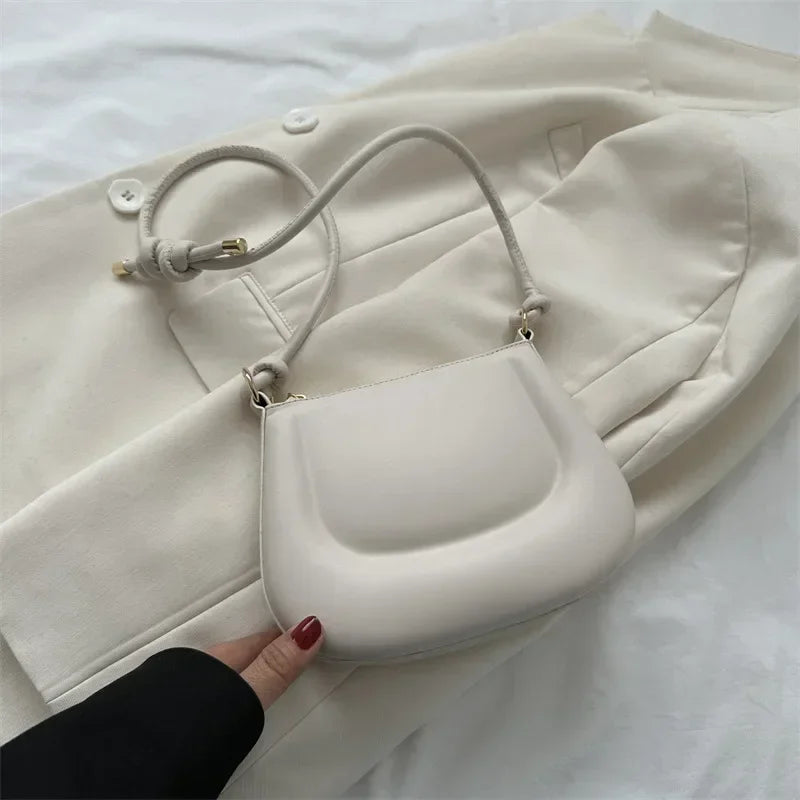 Purple Retro PU Leather Crossbody Shoulder Bag