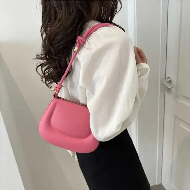 Purple Retro PU Leather Crossbody Shoulder Bag