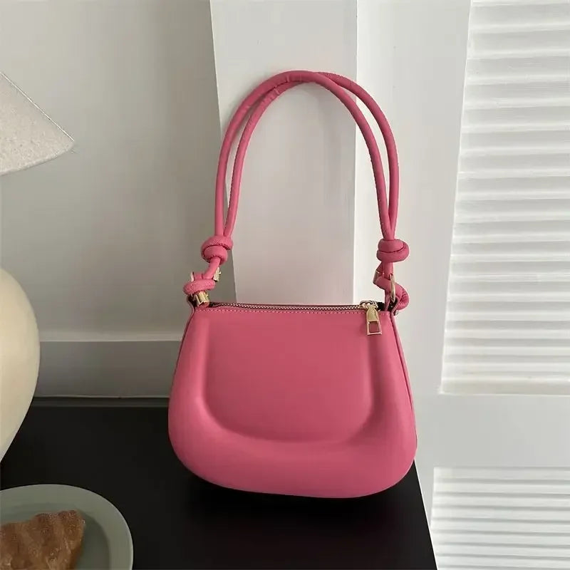 Purple Retro PU Leather Crossbody Shoulder Bag
