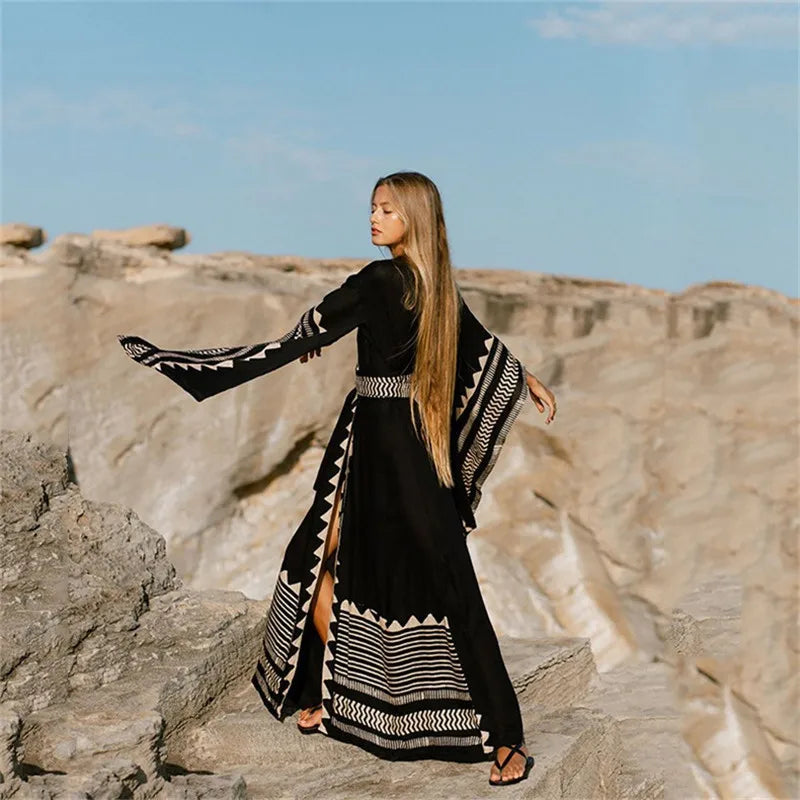 Swimwear Cover-Up Boho Dress