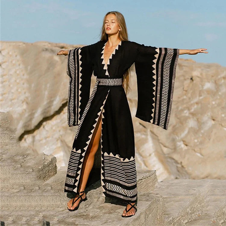 Swimwear Cover-Up Boho Dress