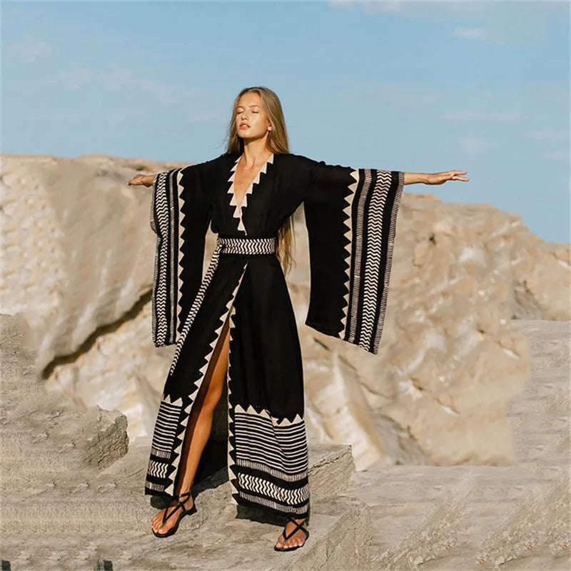 Swimwear Cover-Up Boho Dress