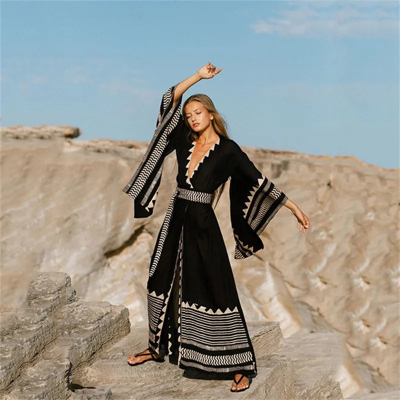 Swimwear Cover-Up Boho Dress