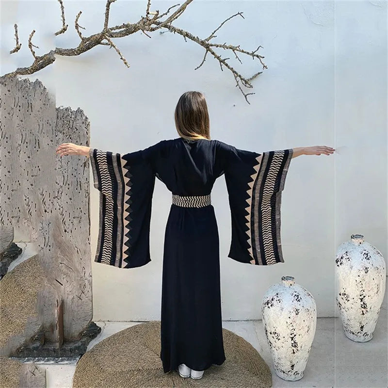 Swimwear Cover-Up Boho Dress