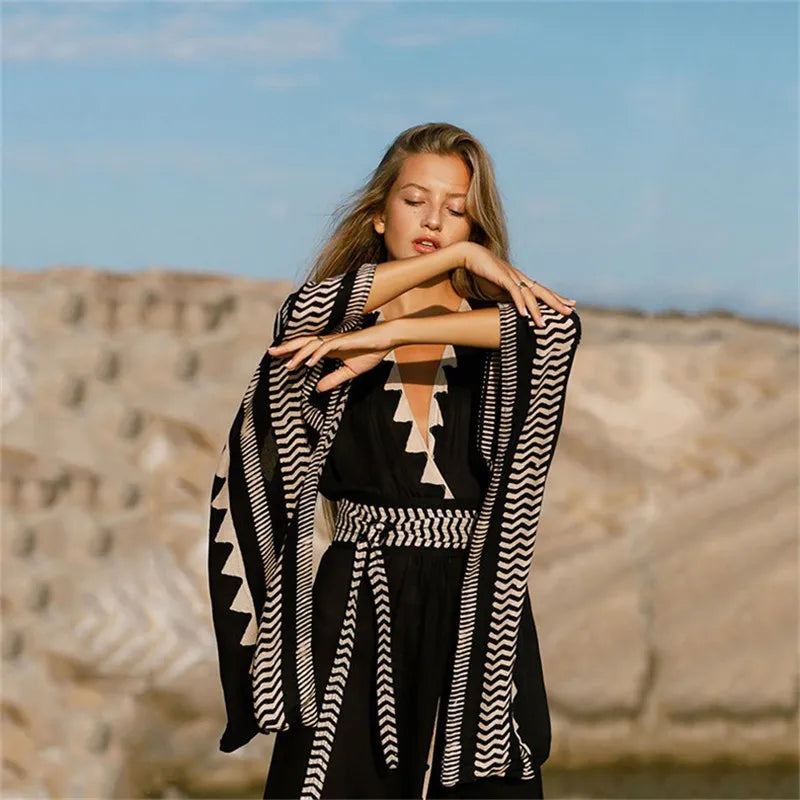 Swimwear Cover-Up Boho Dress