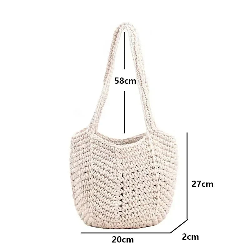 Popular Woven Design Bucket Shoulder Bag