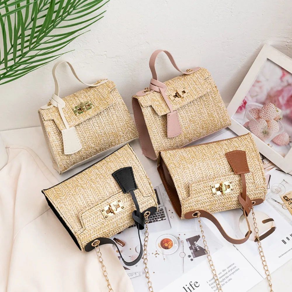 Trendy Woven Personality Straw Handbag