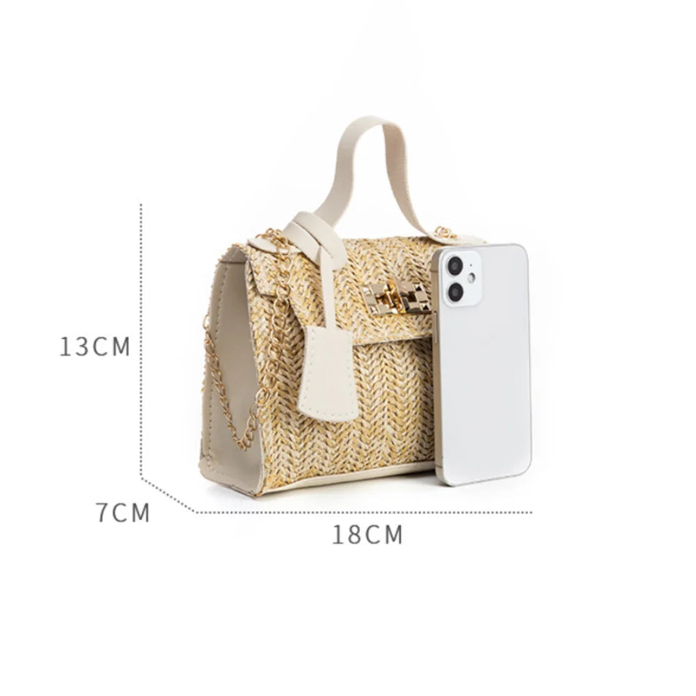 Trendy Woven Personality Straw Handbag