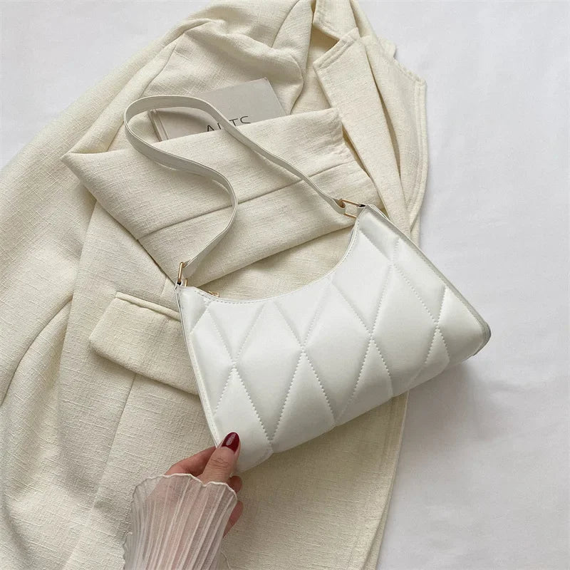 Trendy PU Leather Underarm Shoulder Bag