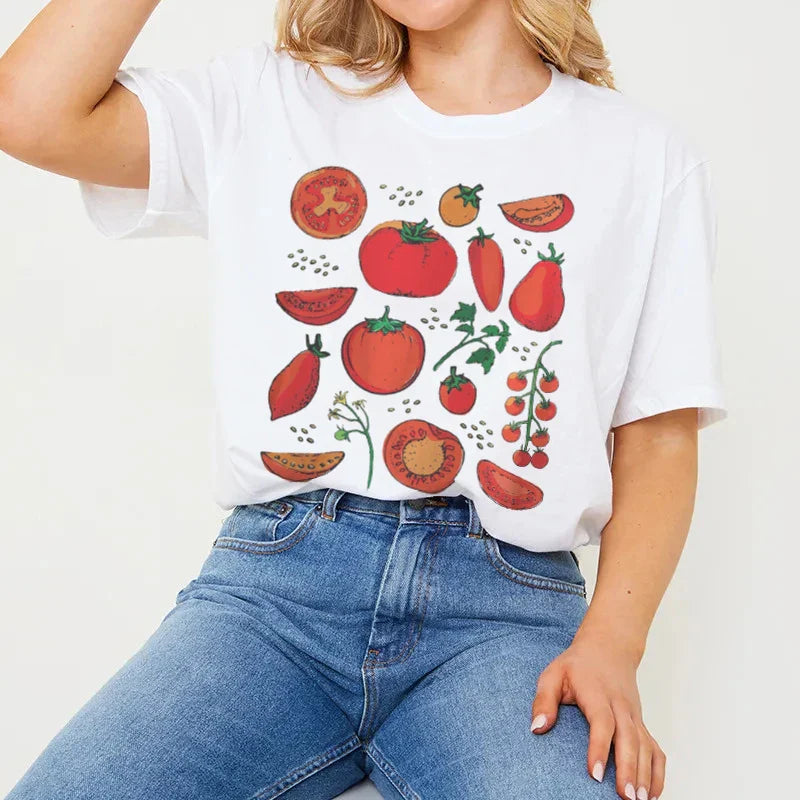 Boho Tomato Botanical Garden T-shirt
