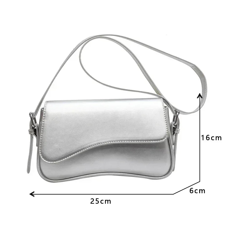 Vintage Leather Designer Crossbody Shoulder Bag