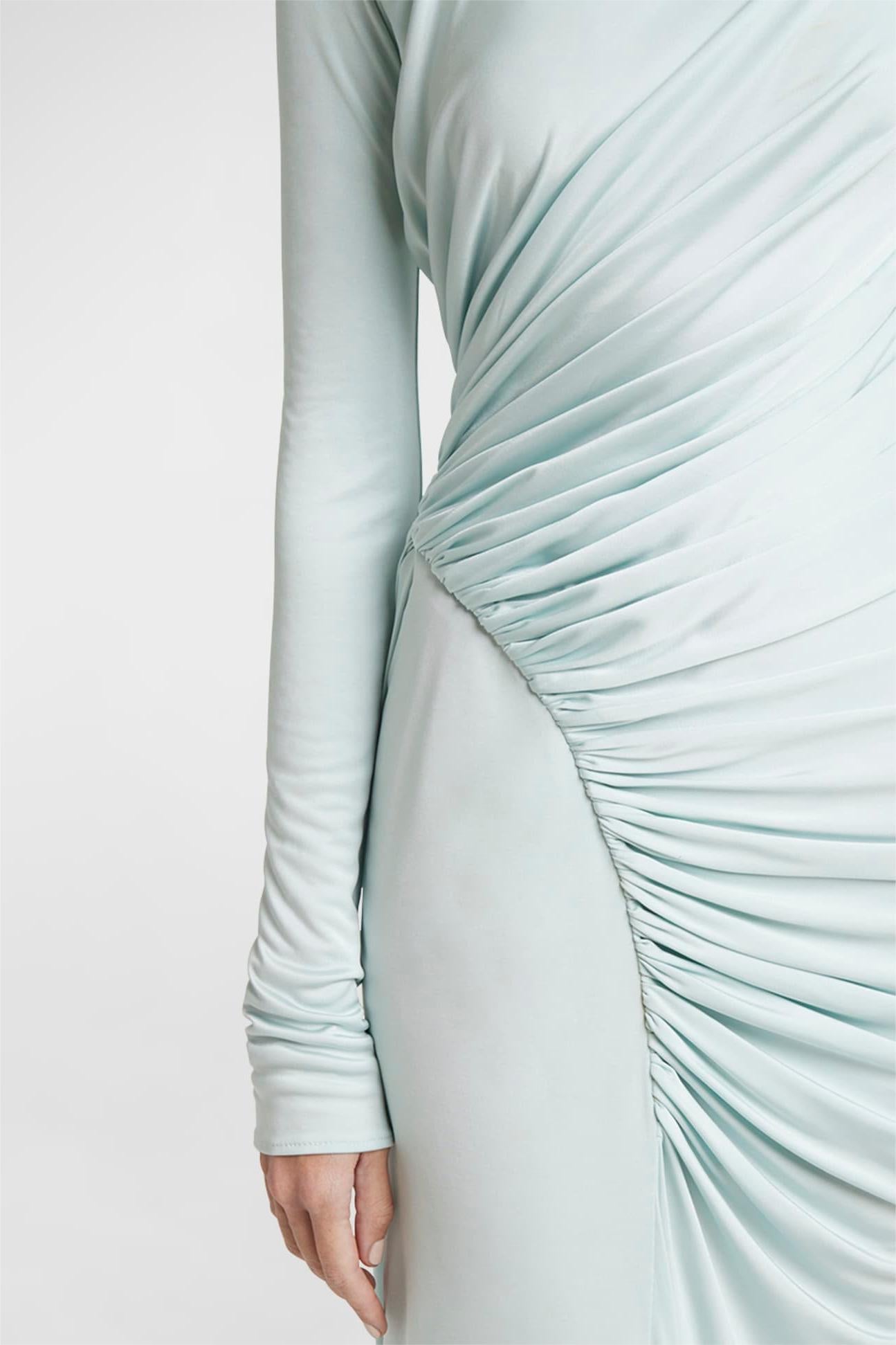 Knit Solid Long Sleeve Maxi Dress