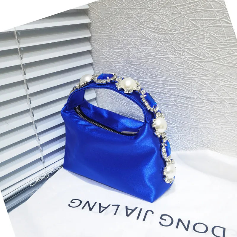 Stones Silk Phone Handbag Wristlet