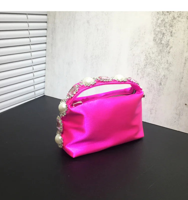 Stones Silk Phone Handbag Wristlet
