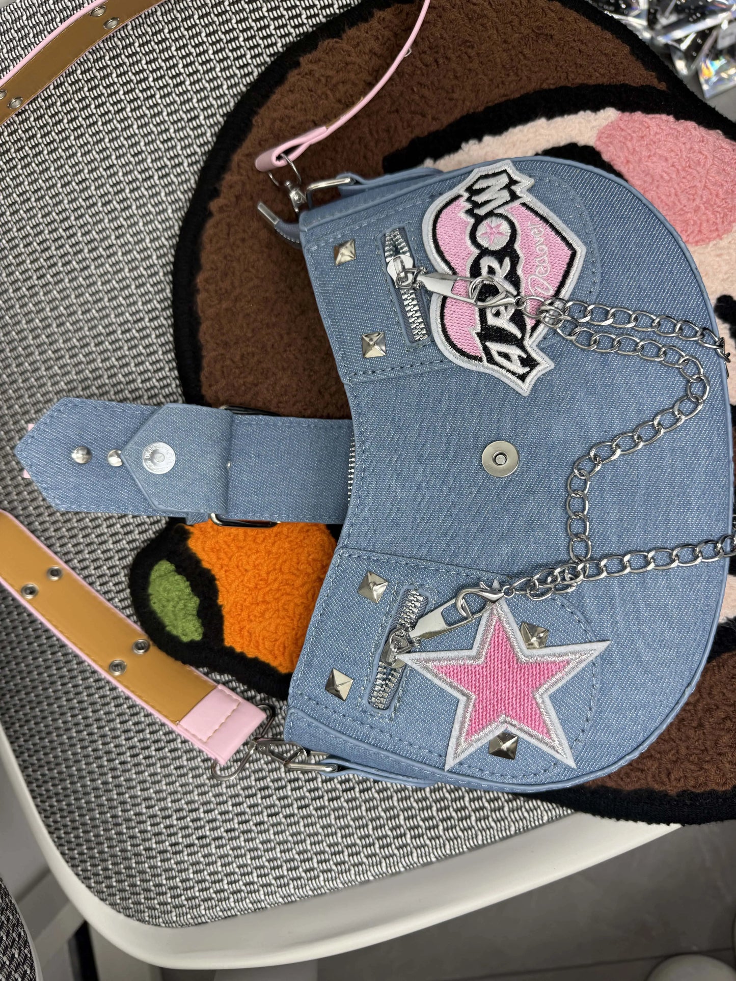 Pink Y2K Cowboy Clutch Wristlet