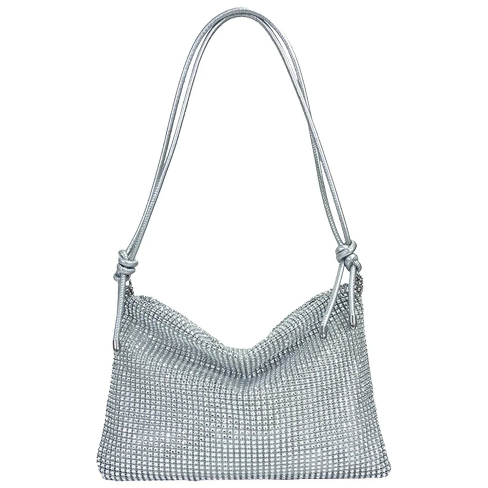 Shiny Shoulder Chain Satchel Wedding Cocktail Clutch Bag