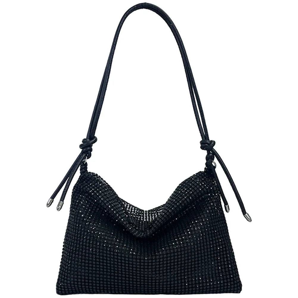 Shiny Shoulder Chain Satchel Wedding Cocktail Clutch Bag