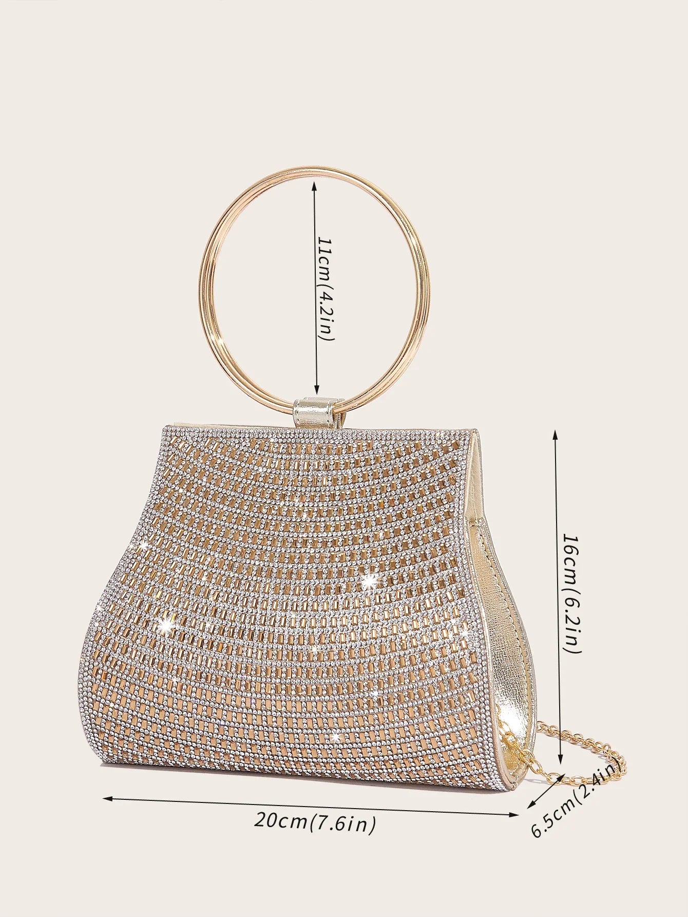 Diamond Rhinestones Bridal Evening Clutch Bag