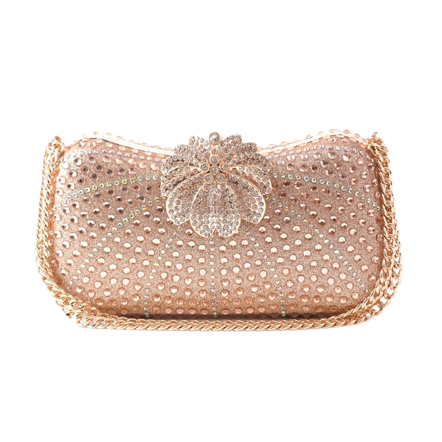 Elegant Crystal Shiny Evening Clutch Purse Wedding Bag
