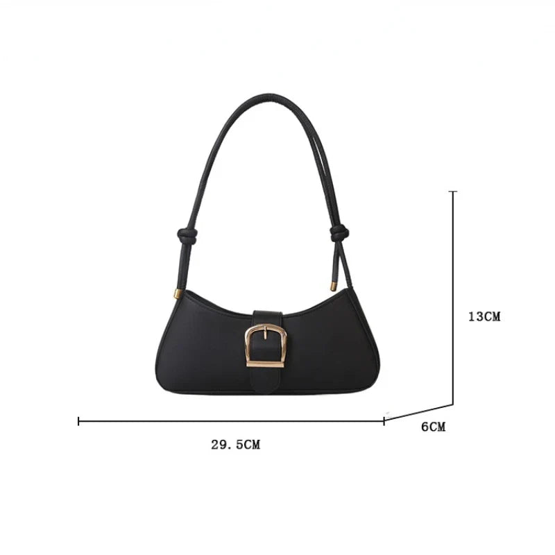 Solid Color Trendy Small Shoulder Bag