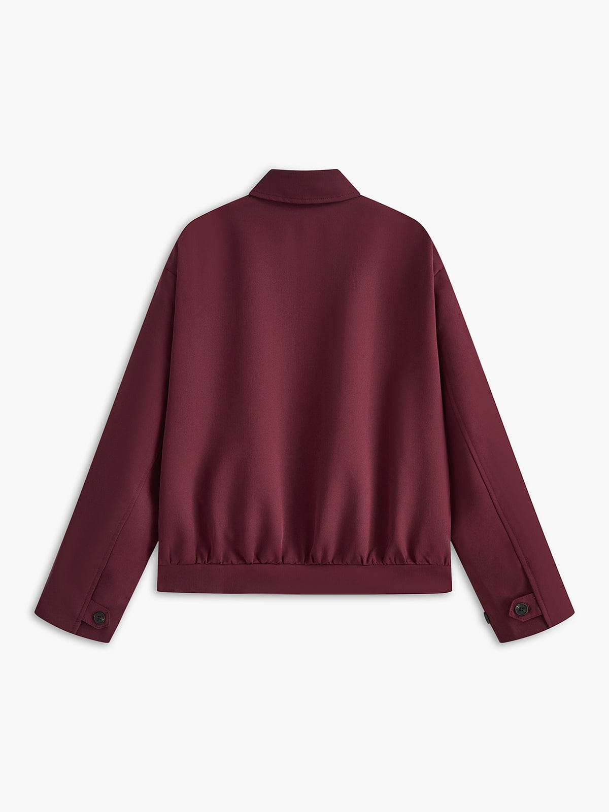Womens Coat Minimalist Burgundy