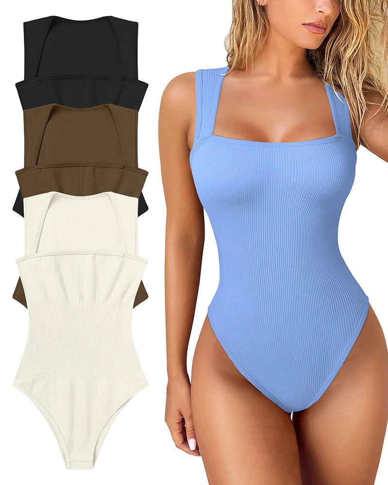 Ribbed Sleeveless Slim Fit Jumpsuit Top
