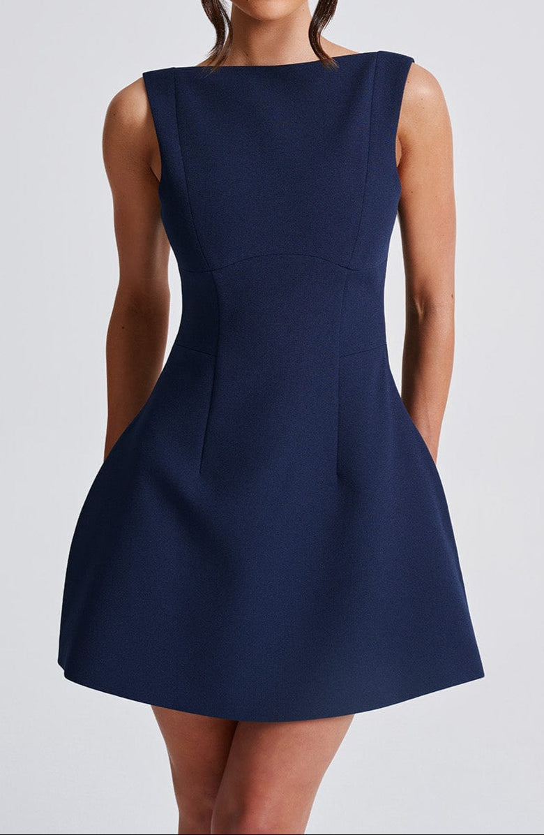 Giuseppina Mini Dress - Navy