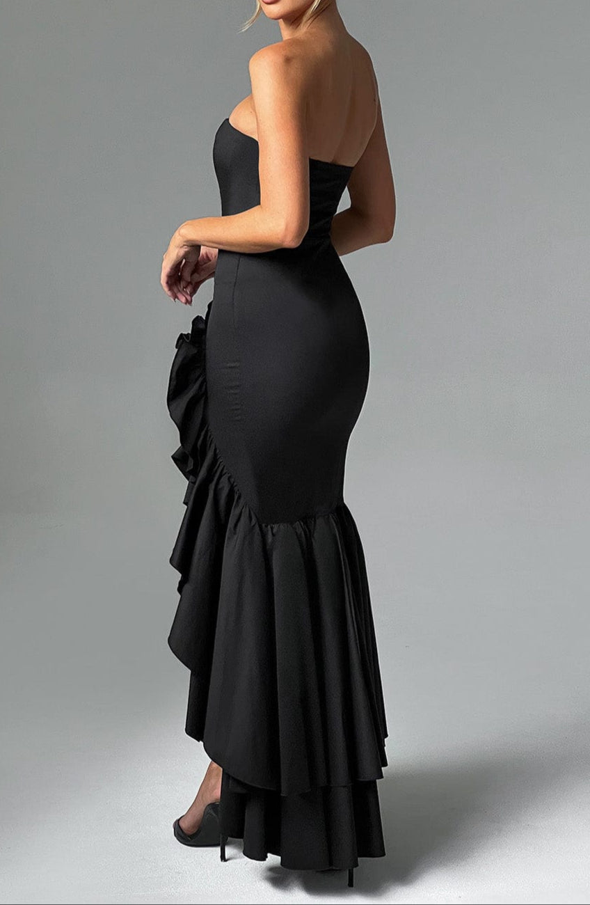 Rebeca Maxi Dress-Black