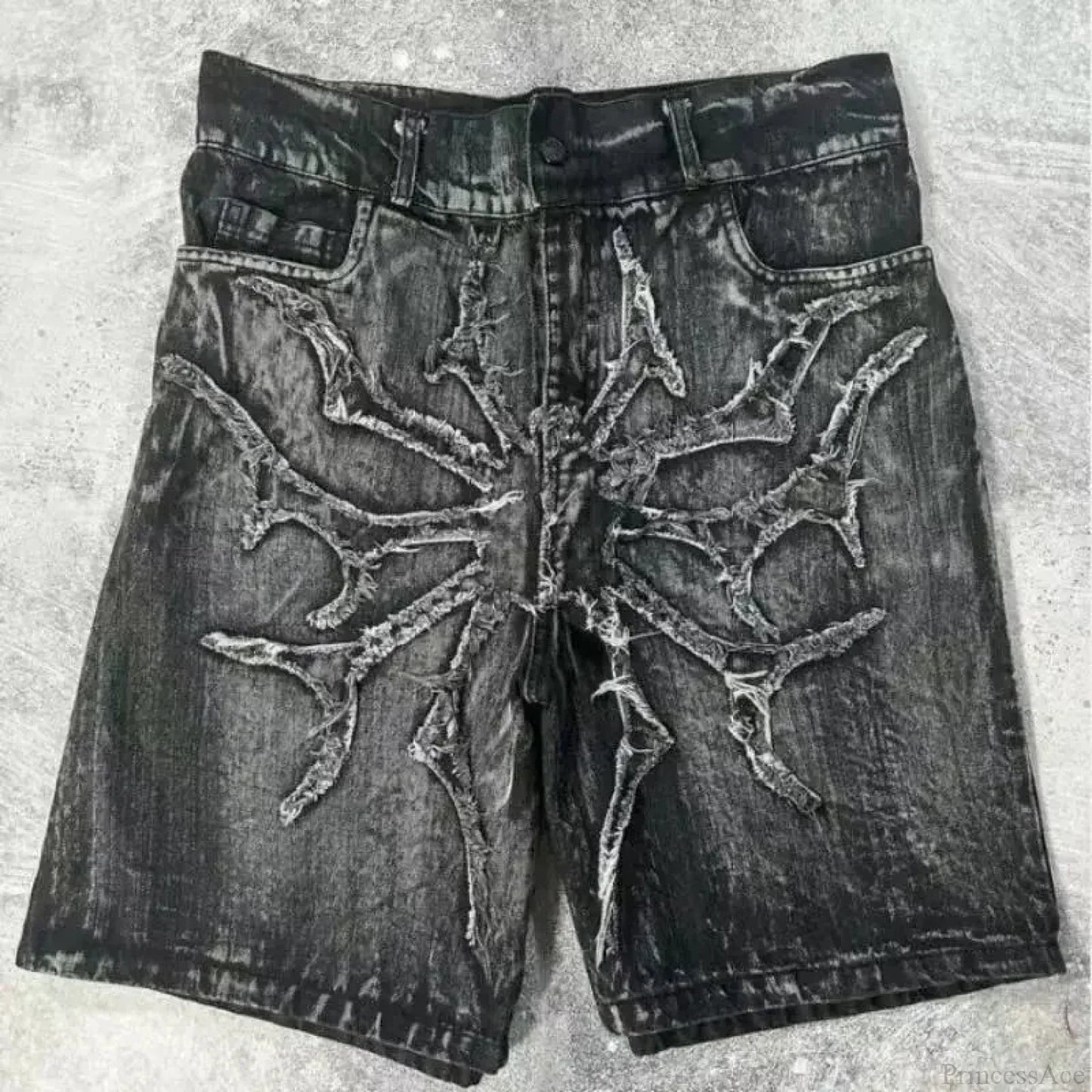 Antique Patchwork Denim Short
