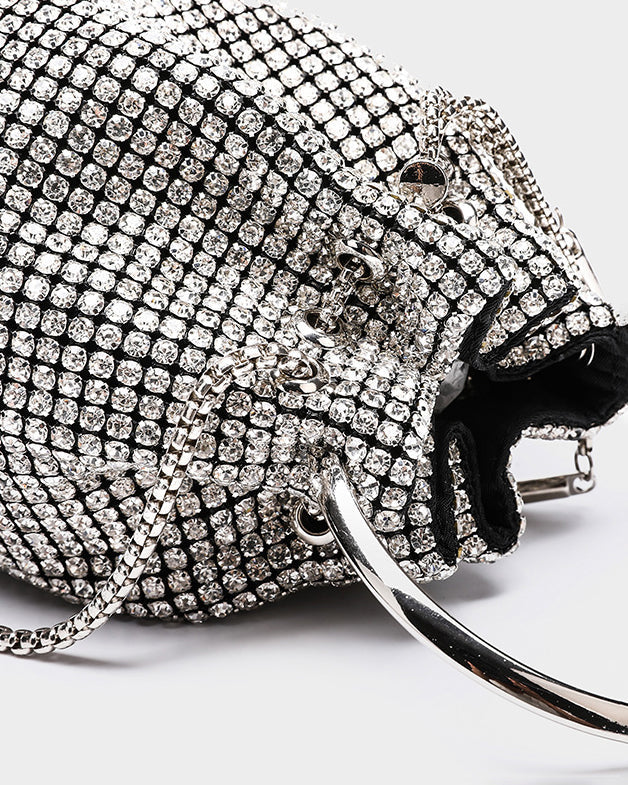 Light Luxury Rhinestone Bucket Bag