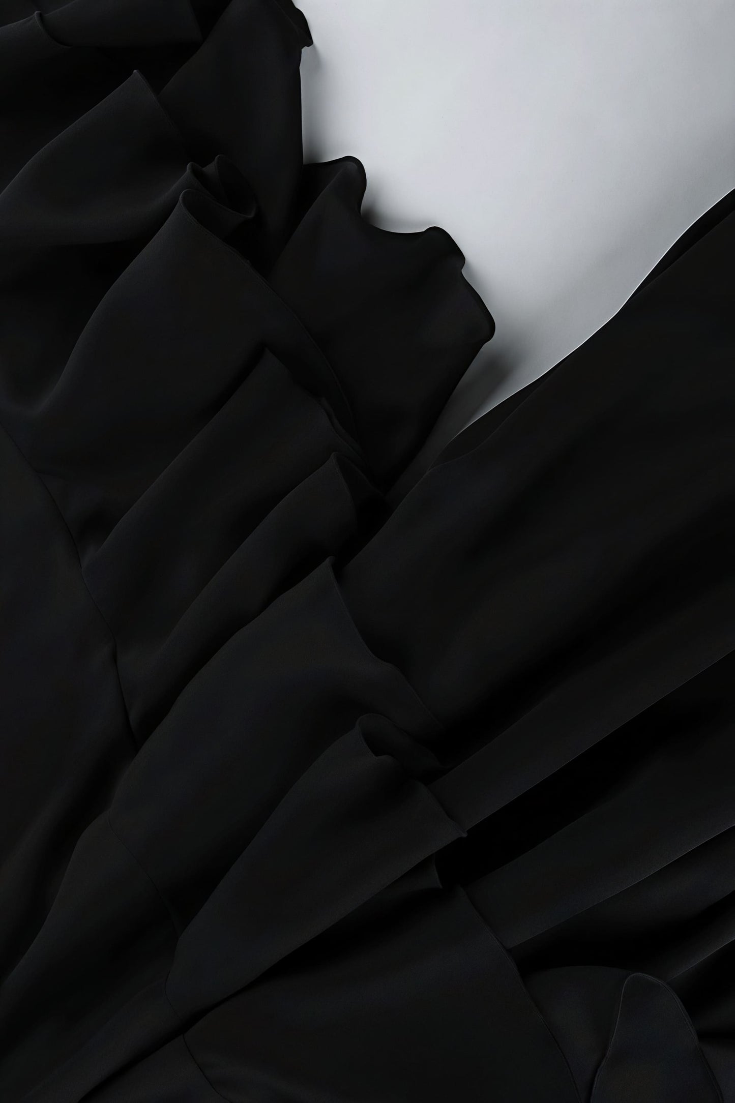 Tiered Ruffle Cape Sleeve Crew Neck Shift Mini Dress
