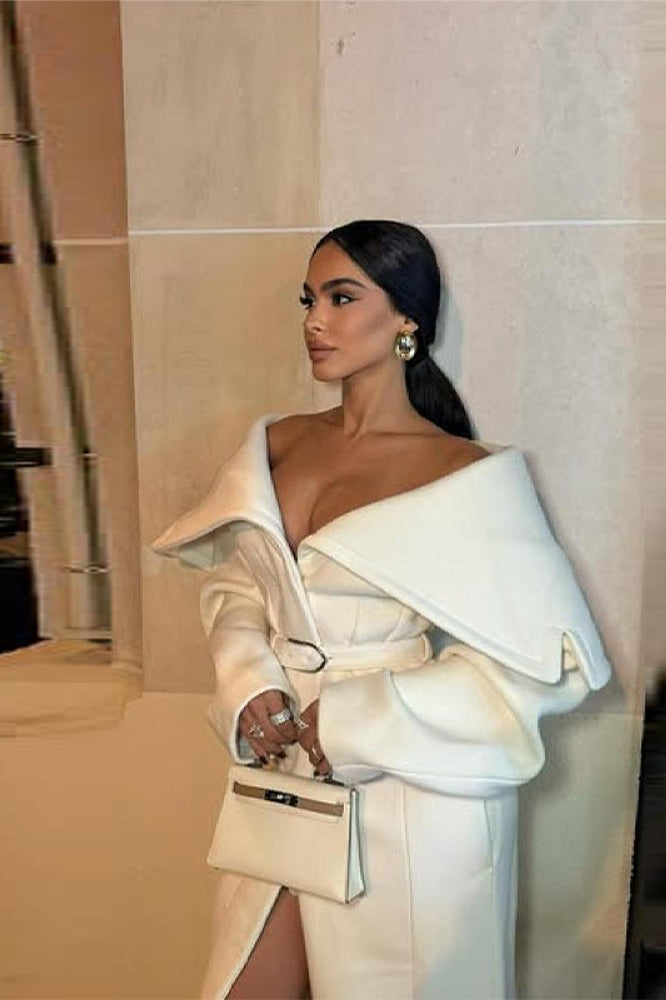 High-End Wool Long Overcoat