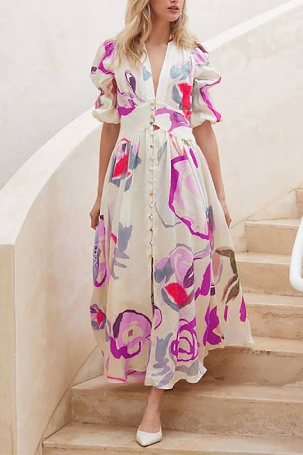 Beach dress slim maxi dress