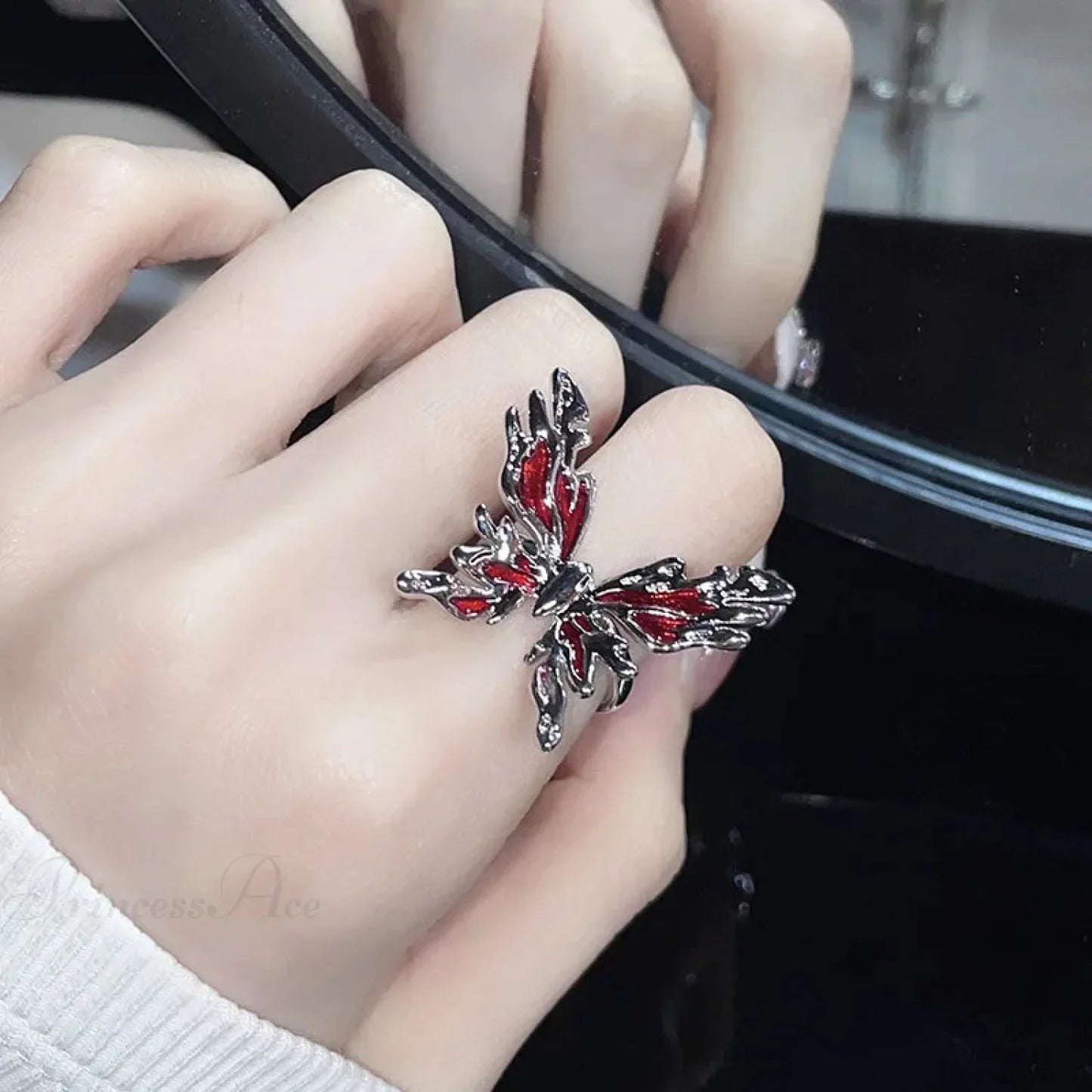 Butterfly Gothic Punk Style Ring