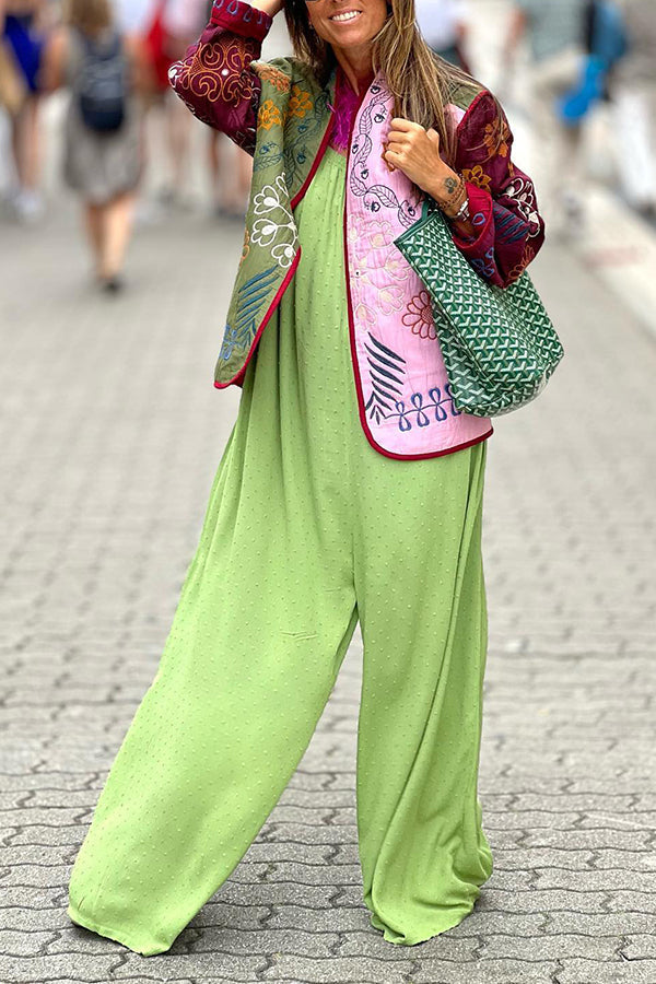 Green Strappy Sleeveless Jumpsuit