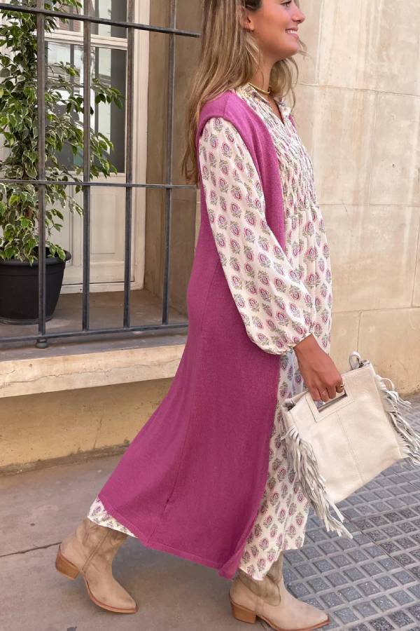 Fluid Silky Solid Color Vest