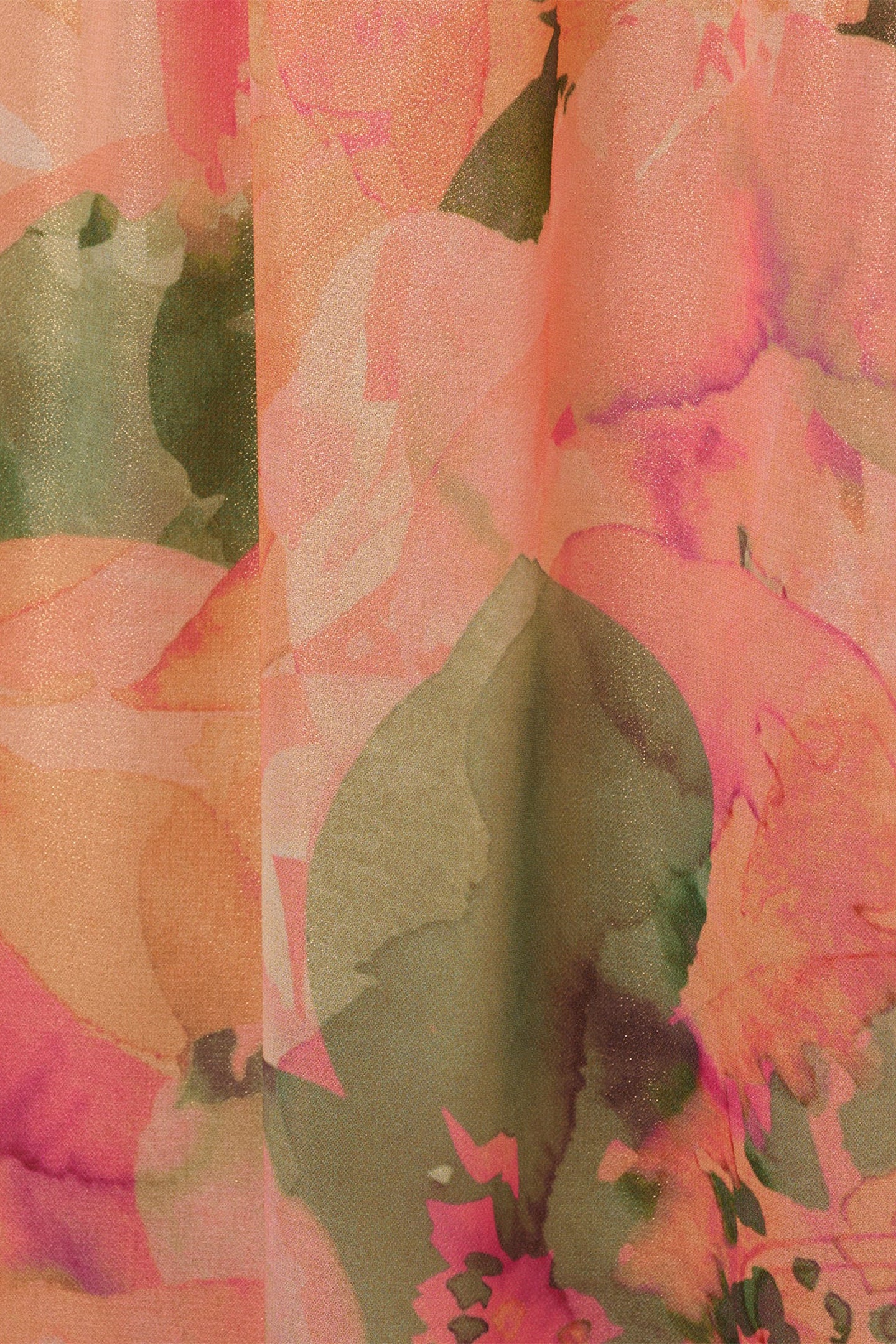 Angela Floral Print Cap Sleeves Maxi Dress