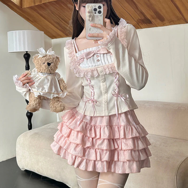 Pastel Princess Cake Skirt Set