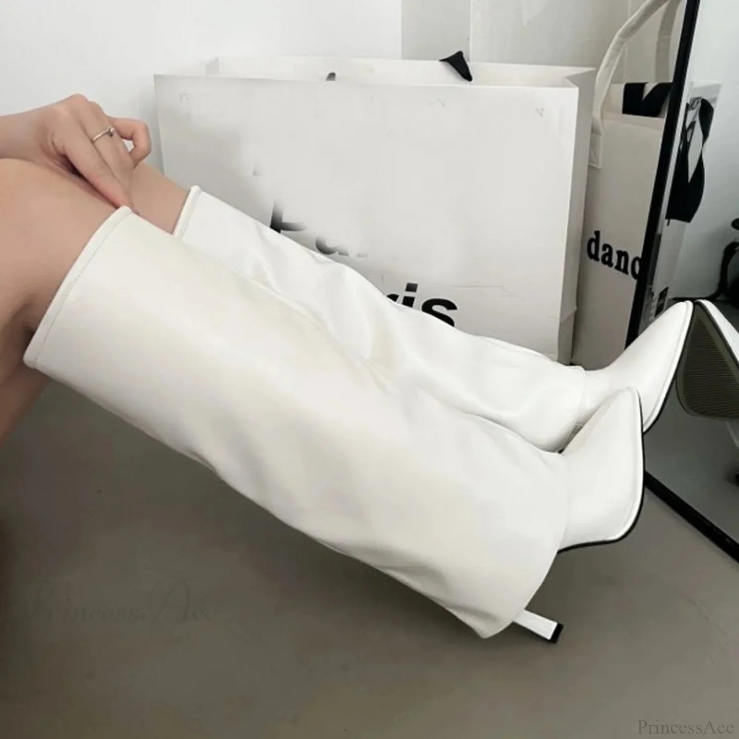 Celebration Contemporary Knee-High Folded Western Boot