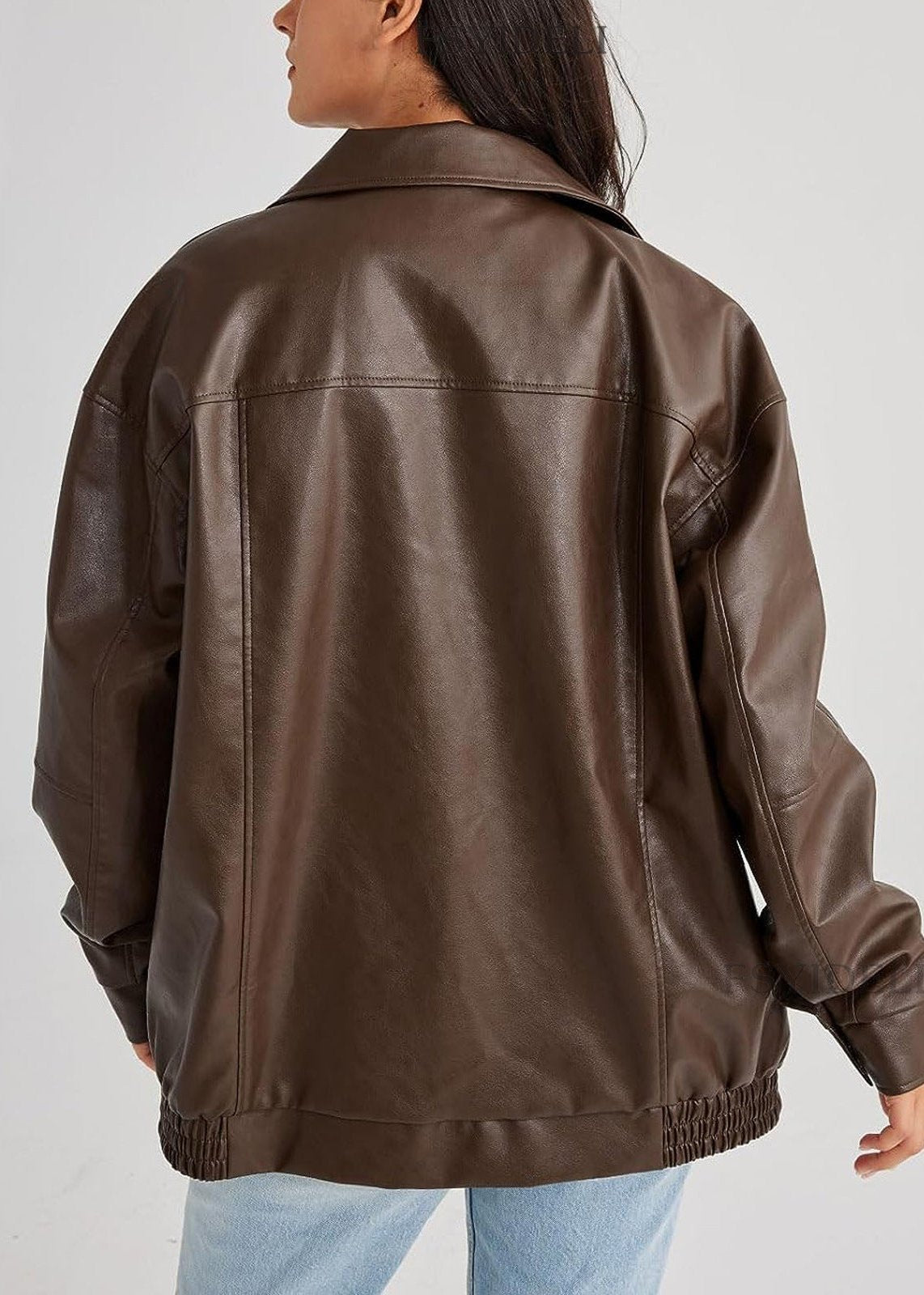 Women's Leather Jacket – Locomotive-Inspired Style